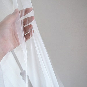 Very Soft tulle, next to the skin tulle,Drape Wedding Net Veil wedding Tulle Bridal Fabric,light ivory wedding veil M2