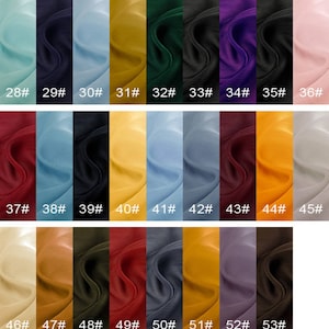 silk crinkle chiffon by yard (5.5 Momme),silk chiffon in 135cm width color28-53