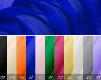 6mm silk chiffin in 140cm width, white Wedding silk Veil Tulle Bridal Fabric,dress silk tulle