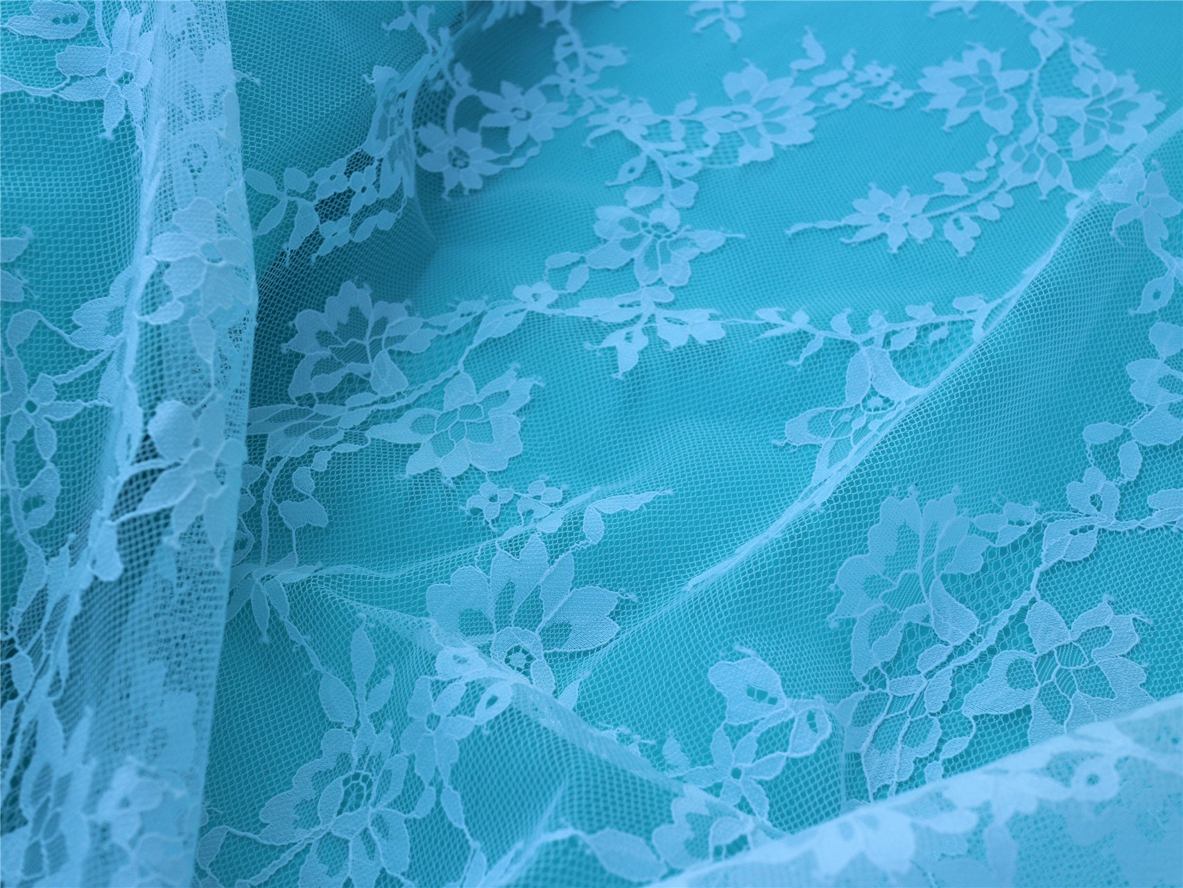 Little Stiff Chantilly Eyelash Lace fabric in high quality | Etsy