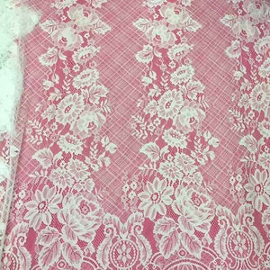 Wedding Dress Lace Fabric,2016 new pattern lace ,chantilly Lace fabric, Wedding lace, white chantilly lace fabric, flower pattern, french