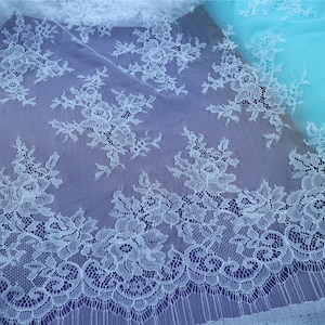 Chantilly lace,Lace,Lace fabric,lace trim,レース,dentelle,Spitze,encaje, eyelash lace,Soft Lace fabric