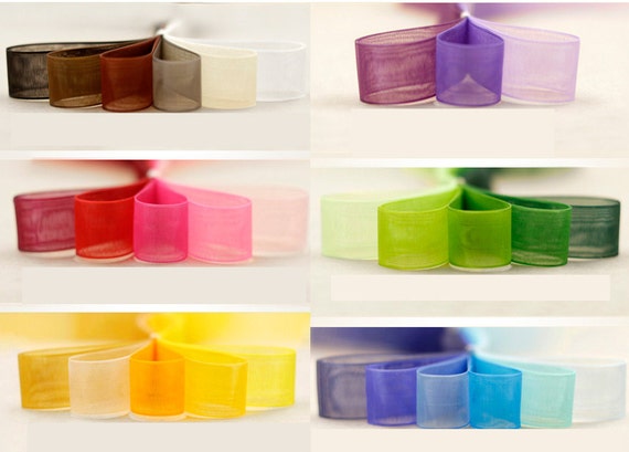Polyester Organza Ribbon, Wedding Gift Trim (200 yards)