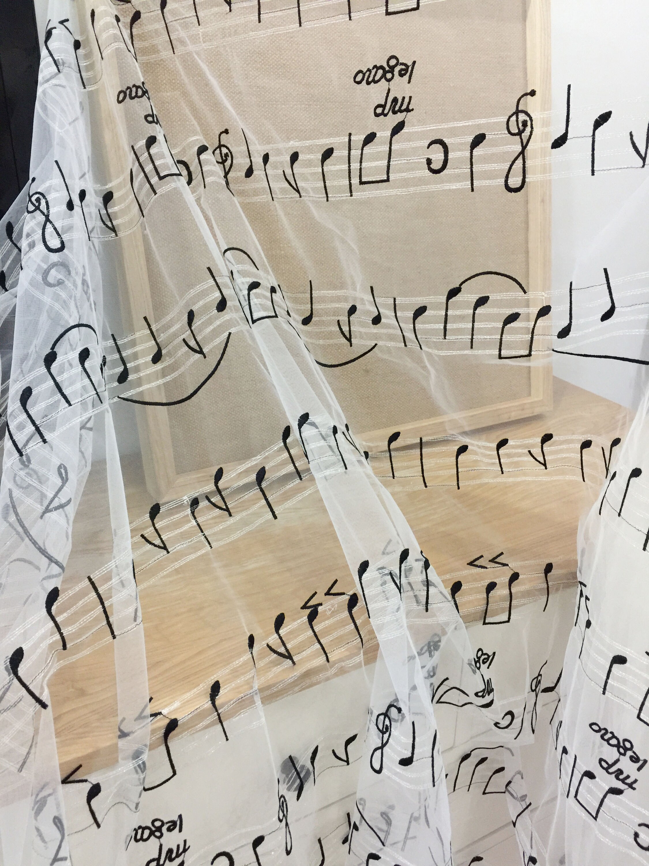 Music Note Embroidery Lace Fabric soft Embroidered Lace Etsy