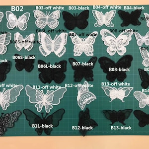 Butterfly Applique ,3D applique,Lace applique