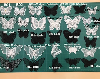 Butterfly Applique ,3D applique,Lace applique