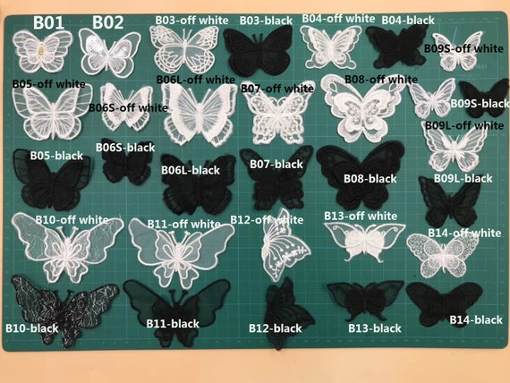 Butterfly Applique ,3D applique,Lace applique