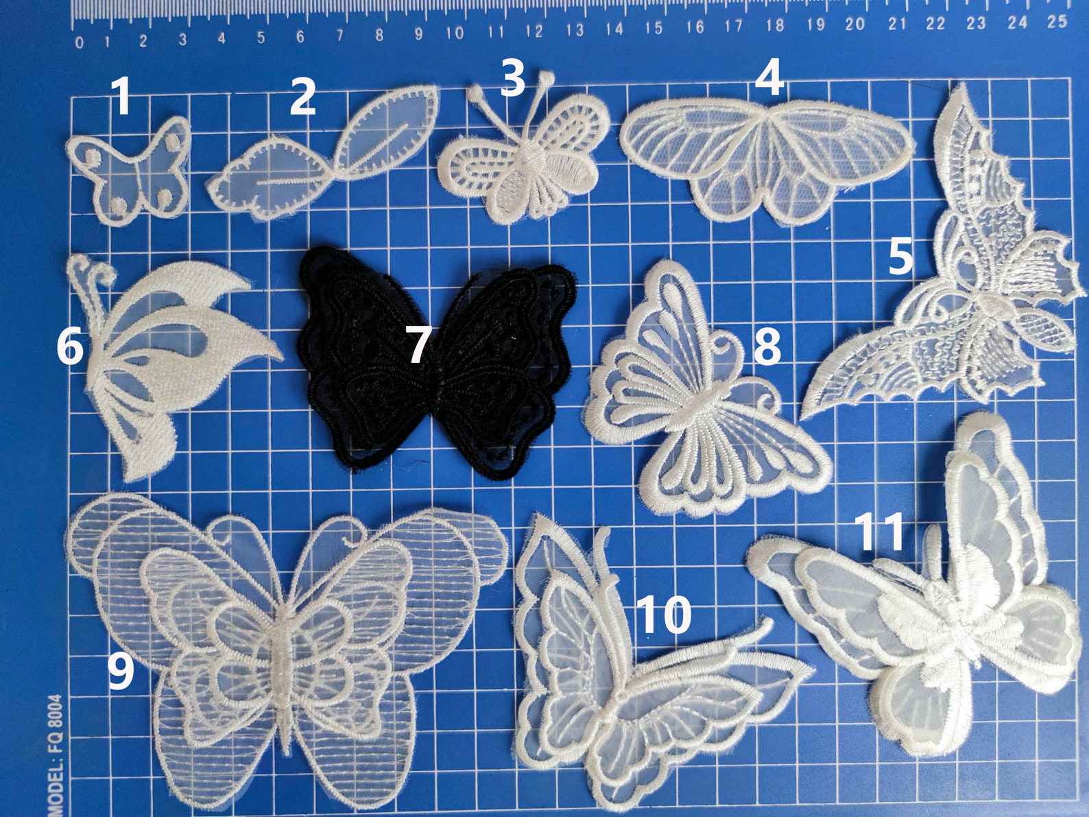 Off White Butterfly Applique 3D Appliquelace Applique Etsy