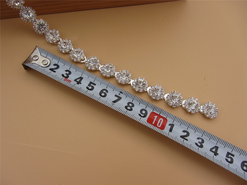 Crystal Trim Rhinestone Trim Rhinestone Applique Bridal Etsy