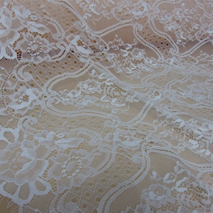 white Chantilly lace fabric sold by yard,rose Lace fabric, 150cm Eyelash lace for lace dress