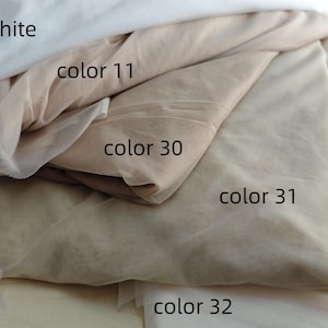 Tule muito macio, próximo ao tule da pele, véu de casamento drapeado, tecido de tule para noivas, véu de casamento marfim claro M2