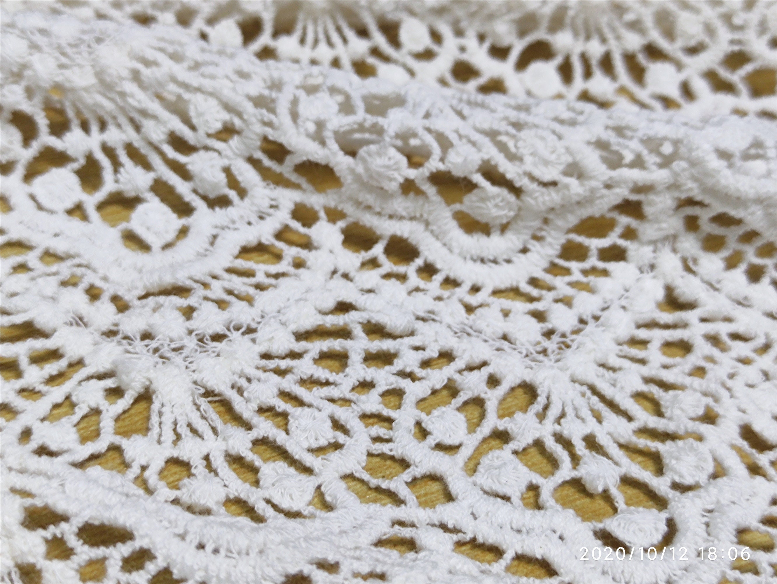 Cotton Lace Fabric,scalloped Lace Fabric,home Decor Lace
