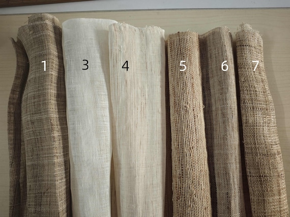 Ramie fabric by yard,Natual plain fabric-ramie curtain fabric-45cm~50cm wide