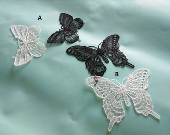 Butterfly Applique ,hollow applique,black applique