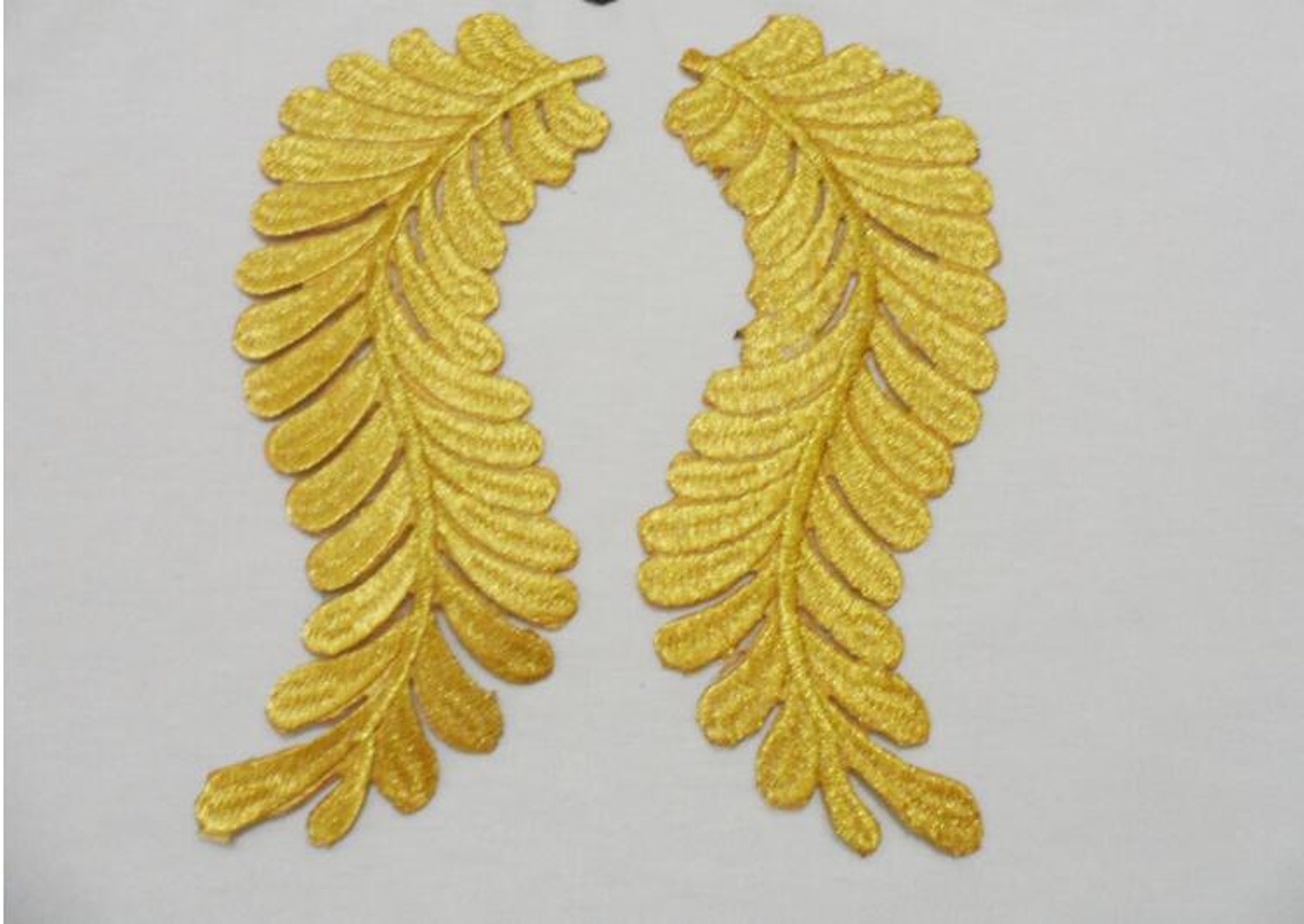 Metallic Gold Embroidery Patch Silver patch Gold applique Etsy