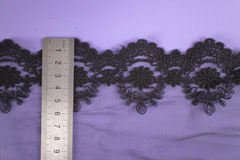 off white Lace Trim, White, trim For Scrapbook, Home Decor, Apparel, Accessories, Victorian & Romantic Crafts,wave lace ribbon-LLET013S image 4