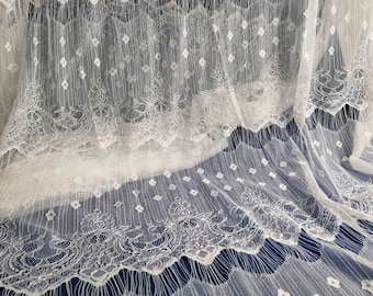 off white Eyelash Lace Fabric by the Yard or Wholesale for dress,ivory white lace fabric,skirt lace fabric