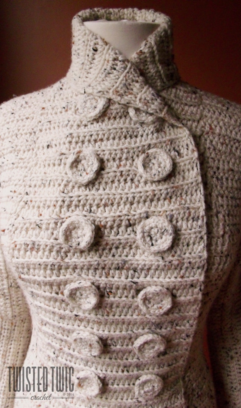 CROCHET PATTERN Three Seasons Cardigan image 4