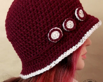 CROCHET PATTERN - Winter Cloche