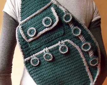 CROCHET PATTERN - Shoulder Backpack