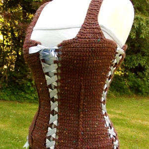 CROCHET PATTERN Renaissance Bodice Corset image 1