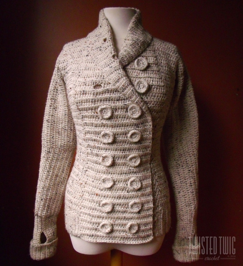 CROCHET PATTERN Three Seasons Cardigan image 1