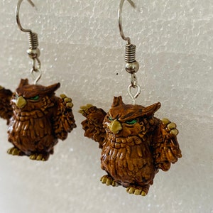 Dungeons and dragons (d&d, dnd) owlbear drop earrings