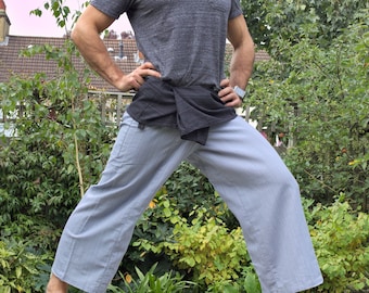 2 tones selected choice of Thai Fisherman Pants. Yoga and meditation wrap trousers
