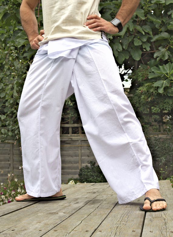 Thai Fisherman Pants Thai Tea Color for Unisex, Yoga Pants
