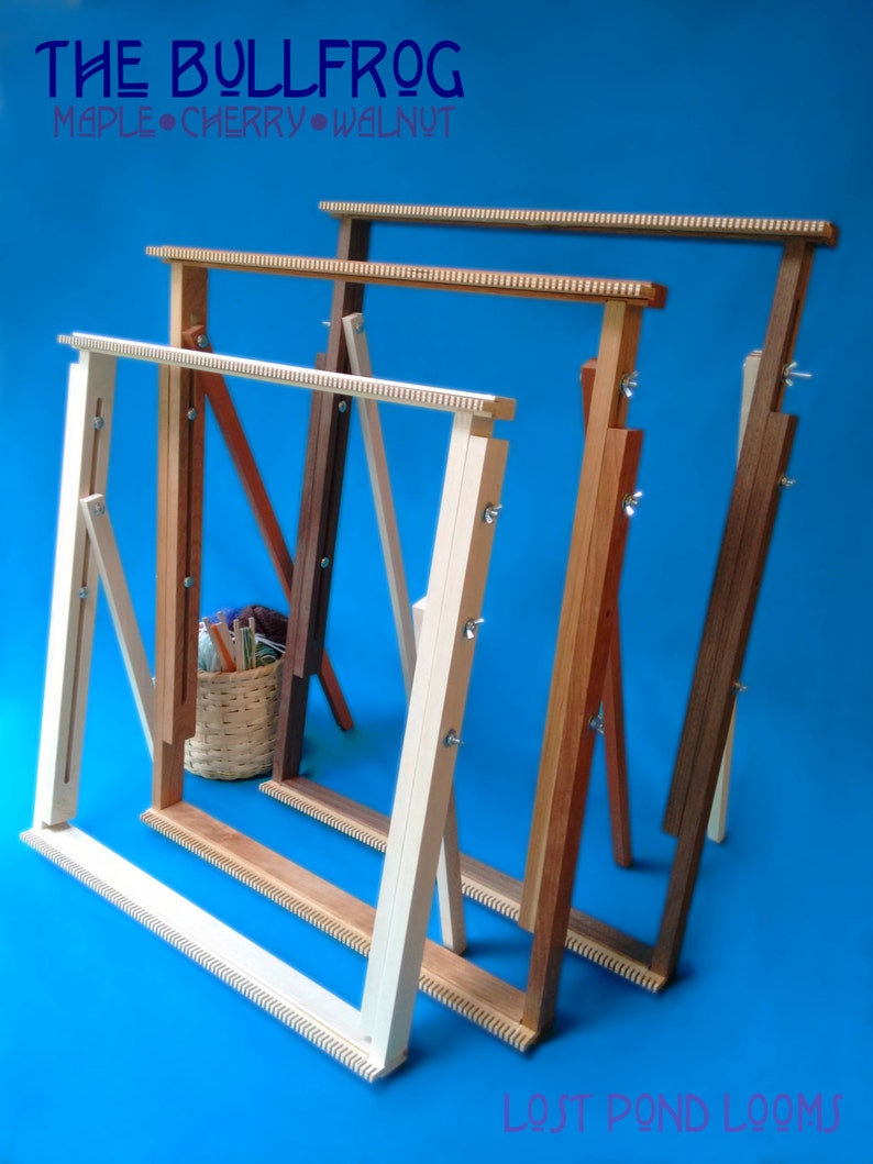 Lost Pond Looms the Bullfrog Large Table Top Loom Etsy UK