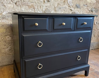 Black stag minstrel chest of drawers
