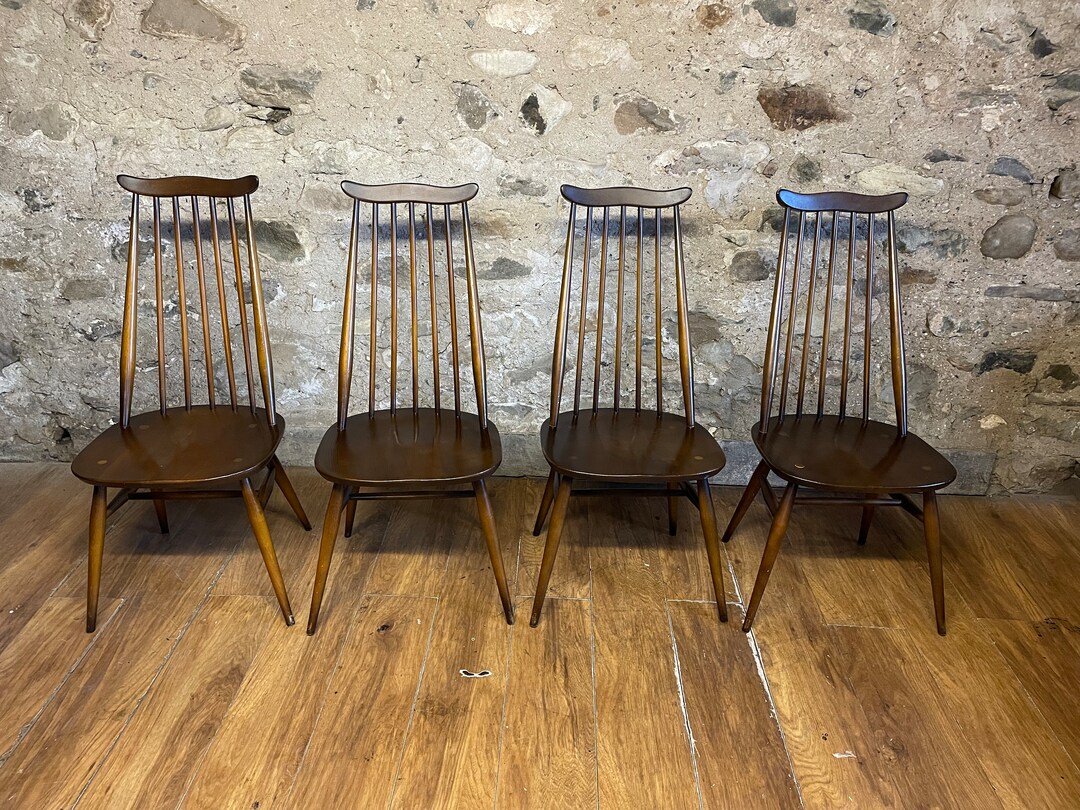 Vintage Mid Century Ercol Goldsmith Chairs Etsy