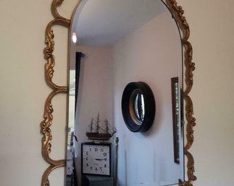 original mid century bevelled mirror