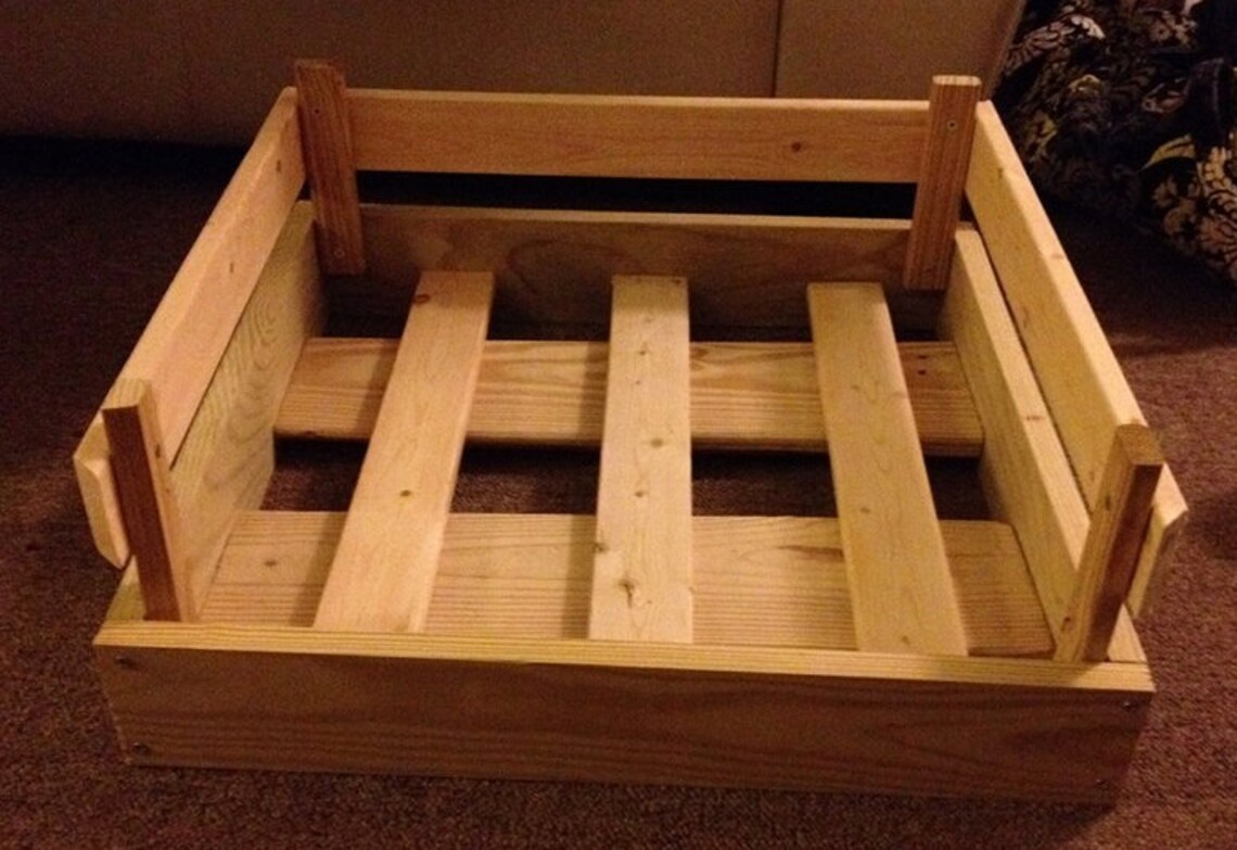 Handmade Wooden Dog Beds Etsy