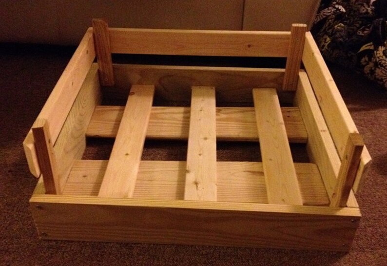 Handmade Wooden Dog Beds Etsy