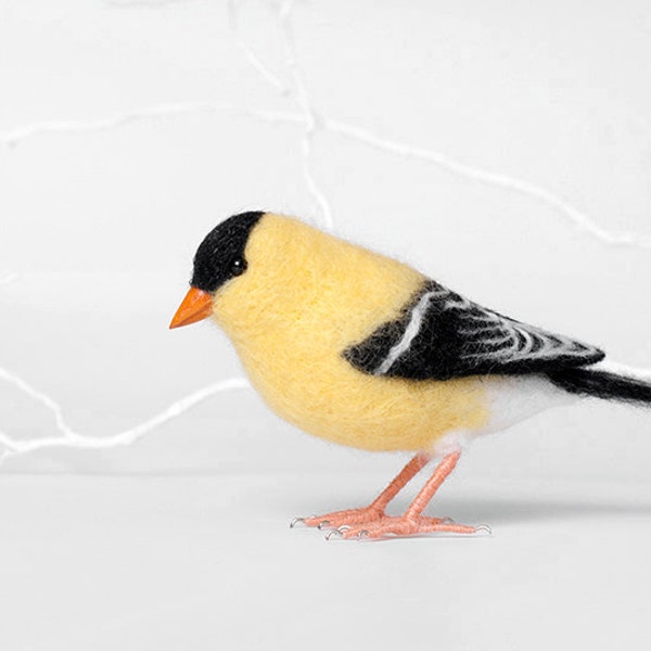 American Goldfinch - needle felted bird