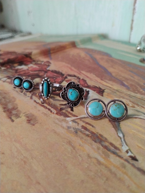 Vintage Native shadow box studs - image 5