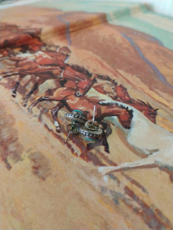 Vintage Native shadow box studs - image 4