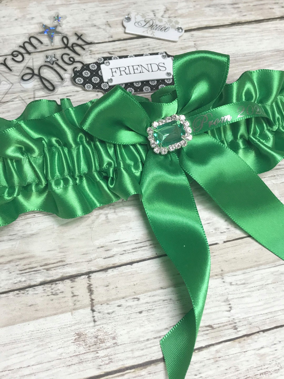 Emerald Green Prom Garter Custom Color Prom Garter Prom Etsy Australia