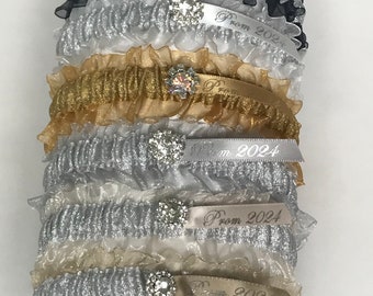 Prom garter.  Custom color prom garter.