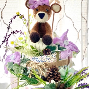 Woodland diaper cake