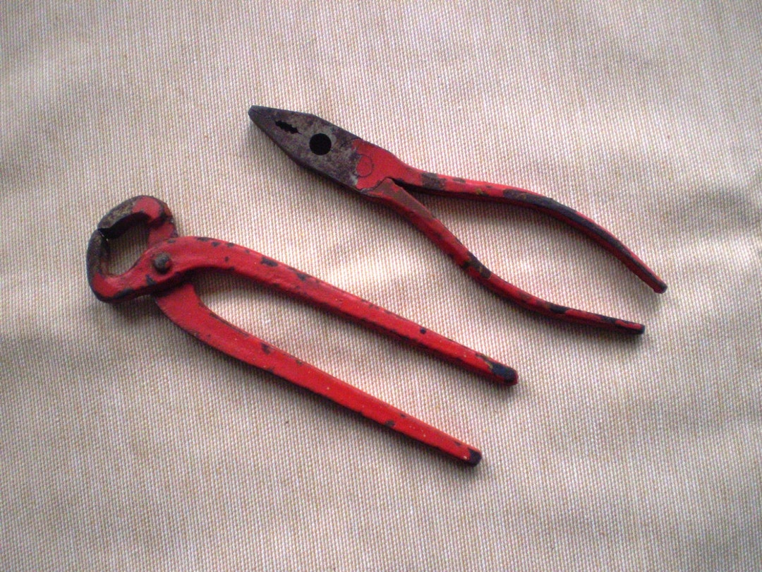 Red Set of With Original Red Paint Etsy