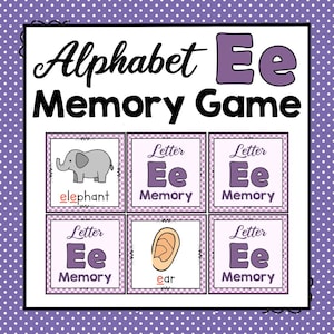 Letter E Memory Game