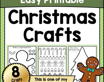 Gemakkelijk afdrukbare knutselpatronen voor kinderen voor kerst DHZ-papier Kerstknutsels Ideeën Wintervakantie Leuk Knutselactiviteitenpakket pdf