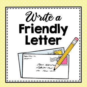 How to Write a Friendly Letter | Letter Writing Templates and Posters