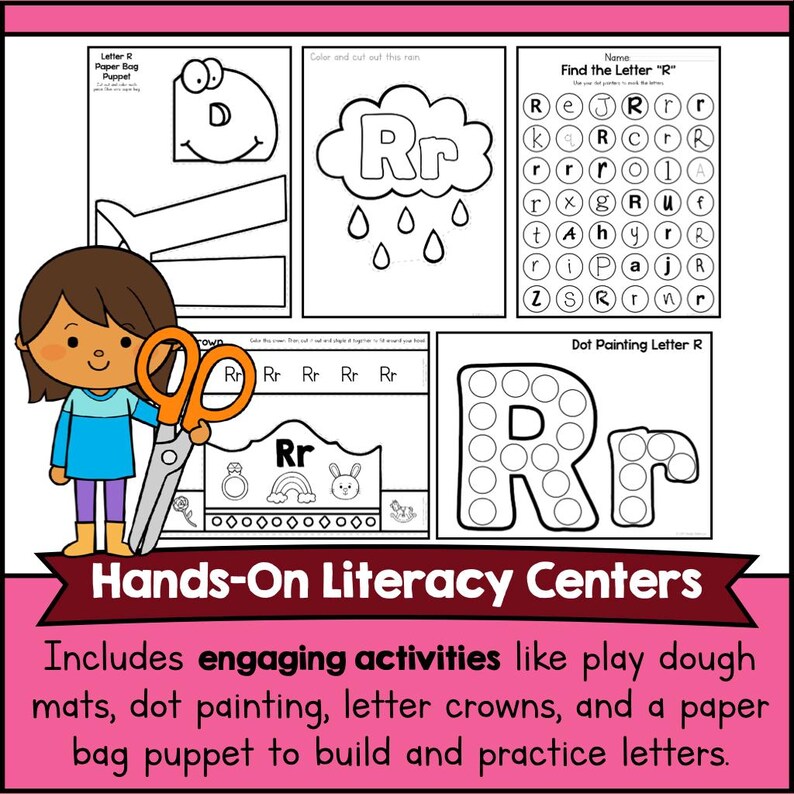 FUN Letter R PRESCHOOL Week Unit Packet - Alphabet LEARNING With ...