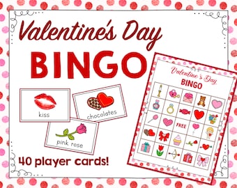 Jeu de bingo de la Saint-Valentin pour les enfants