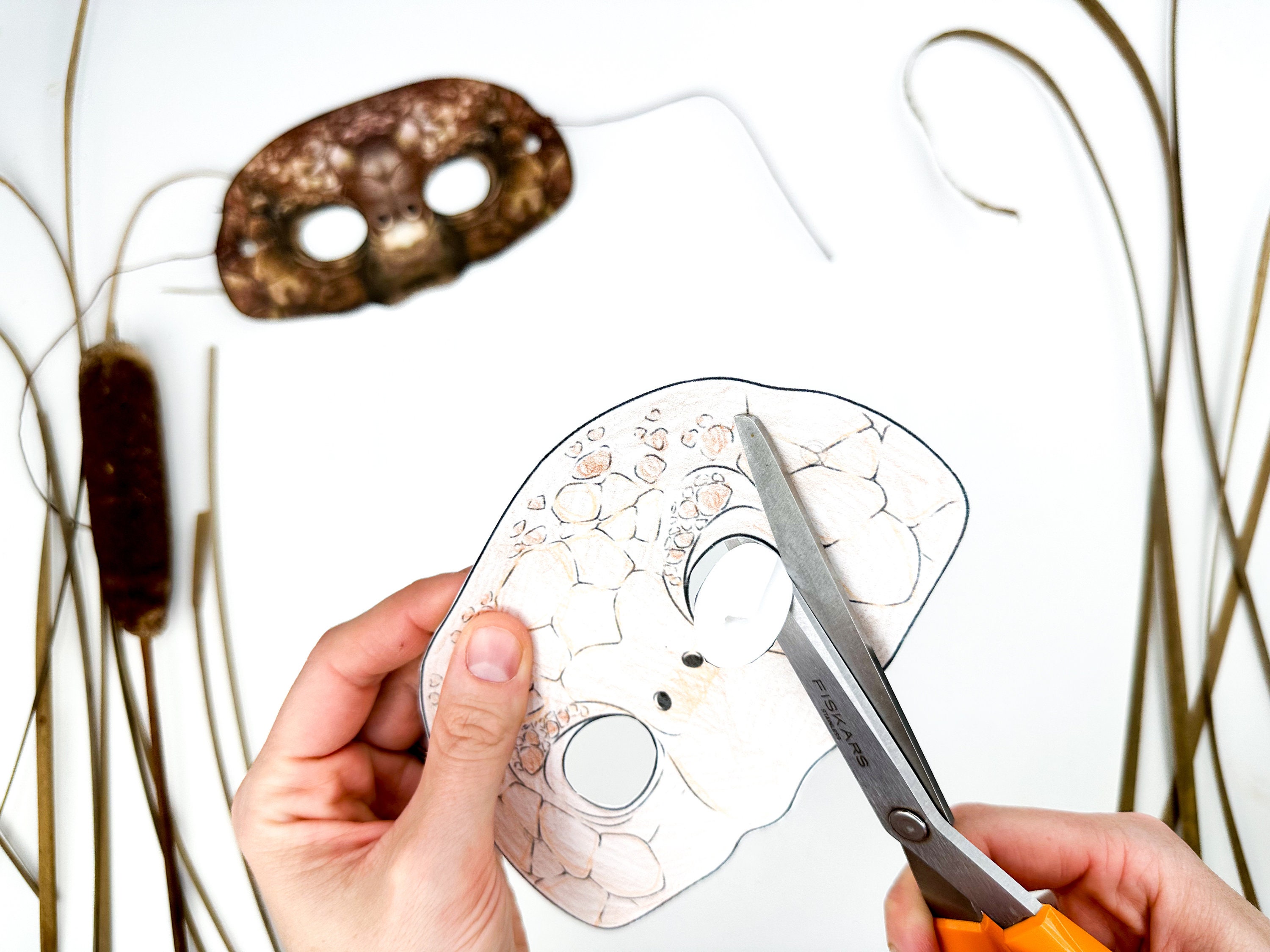 Printable Turtle Mask Template Ocean Animal Masks Template Instant