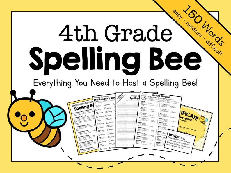 4th Grade Spelling Bee | Instructions to Host a Class or School ...