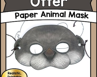 Printable DIY OTTER Puppet Craft Kit | Articulated Animal Template PDF | Kids & Family Creative Play